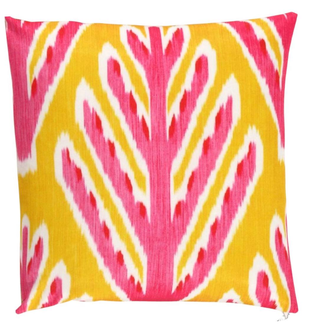 Turkish Ikat Modern Design Pillow  16"x 16"