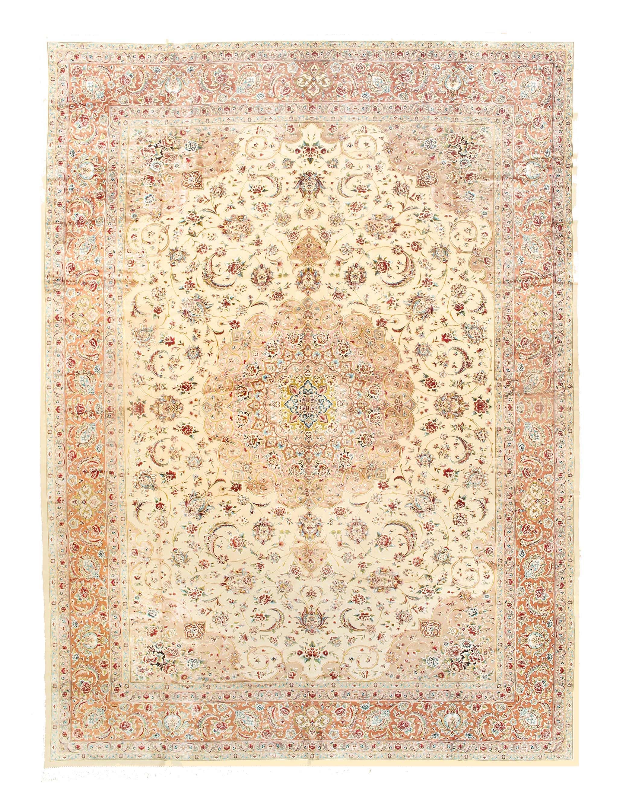 Persian Qum Design Rug 10'X 13'1"