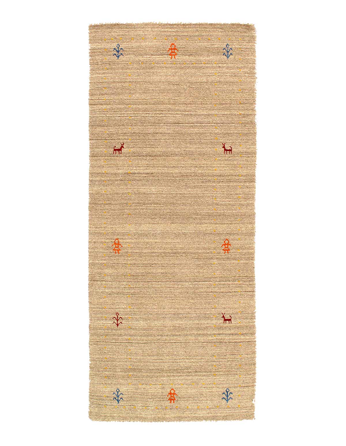Fine Hand Knotted Persian Gabbeh Design 2'6"X 6'