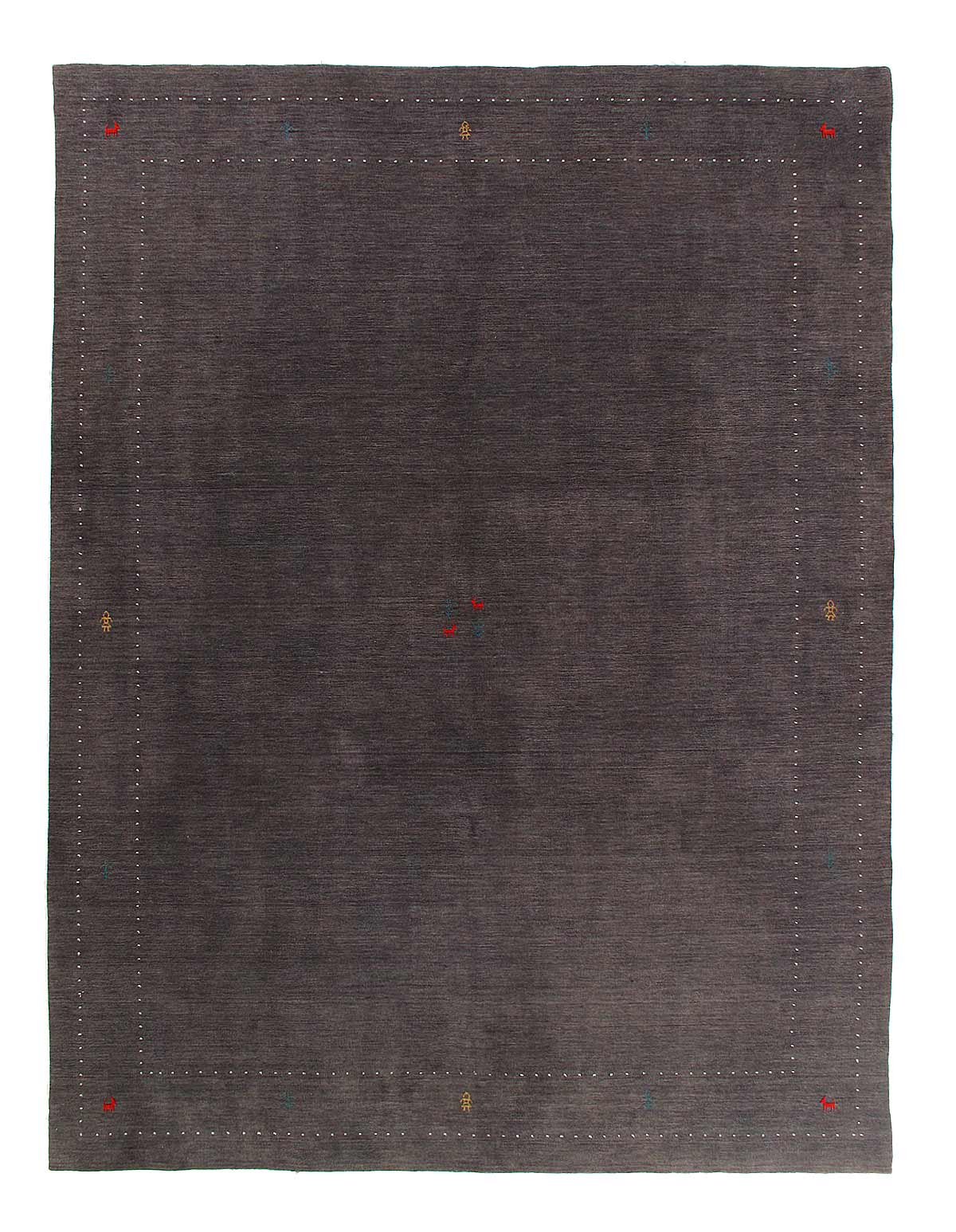 Gray Color Fine hand knotted Gabbeh rug 9' X 11'9''