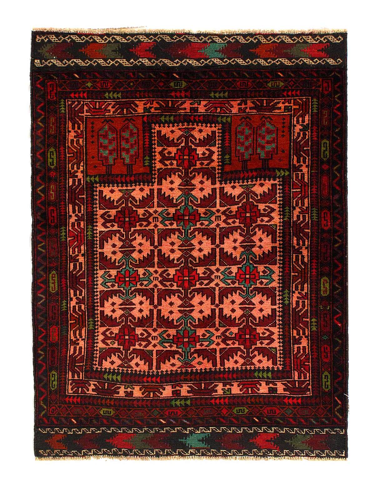 Fine Hand knotted balouchi Rug size 3'1'' X 4'1''