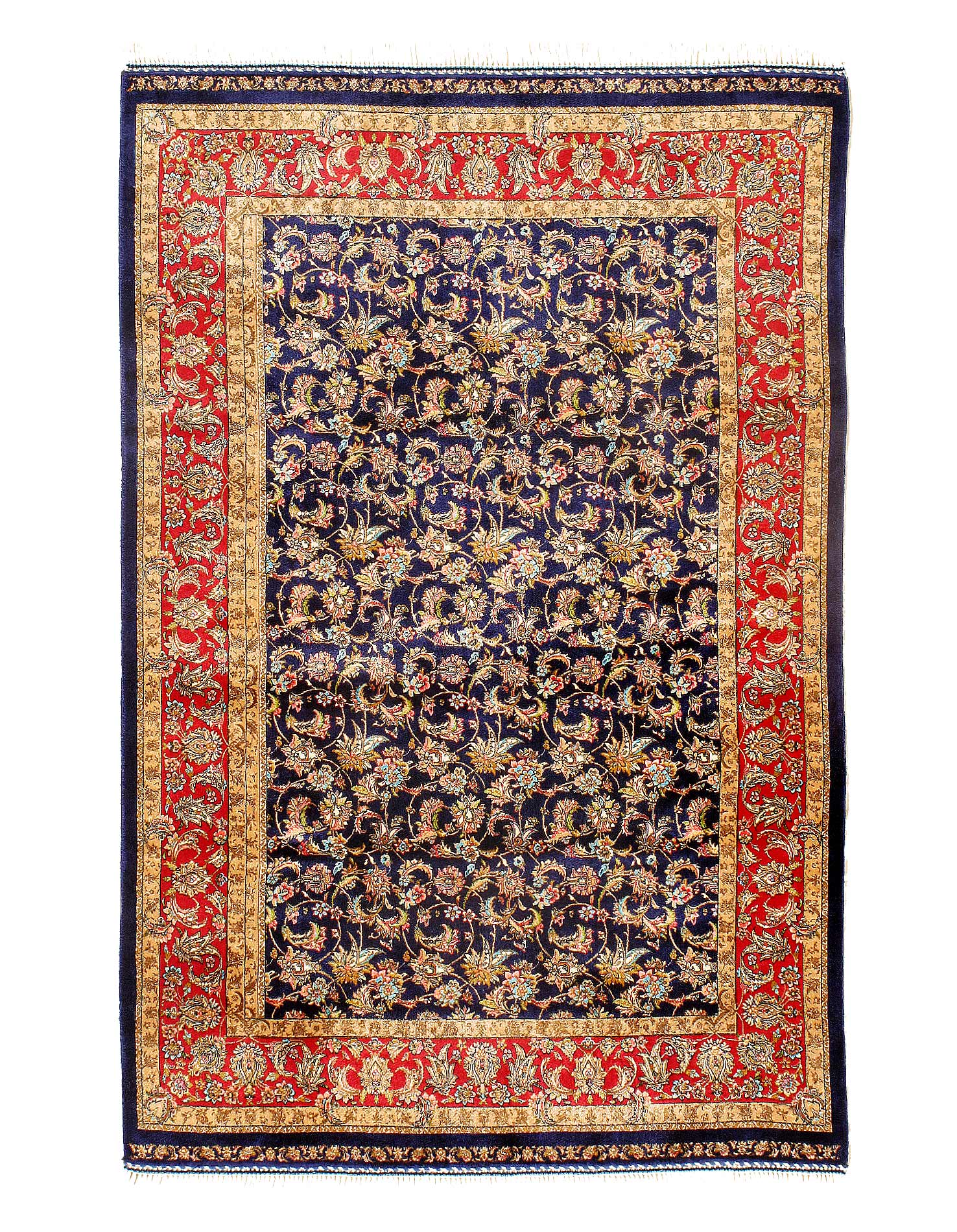 Persian Qum Design Rug 2'7"X 3'11"