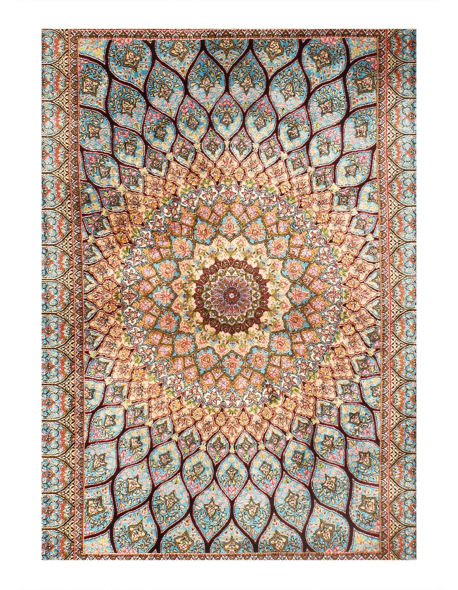 Persian Qum Design Rug 2' X 3'