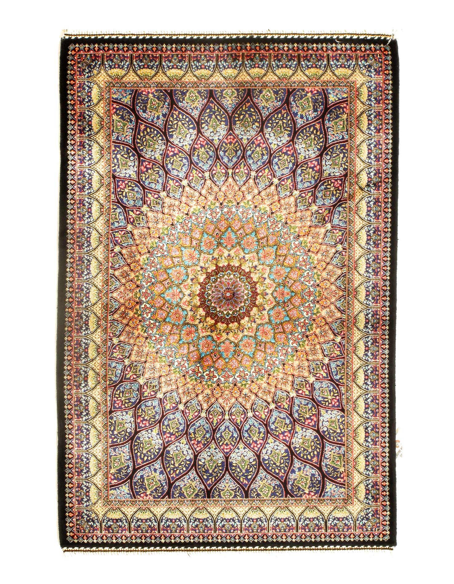 Persian Qum Design Rug 2' X 3'