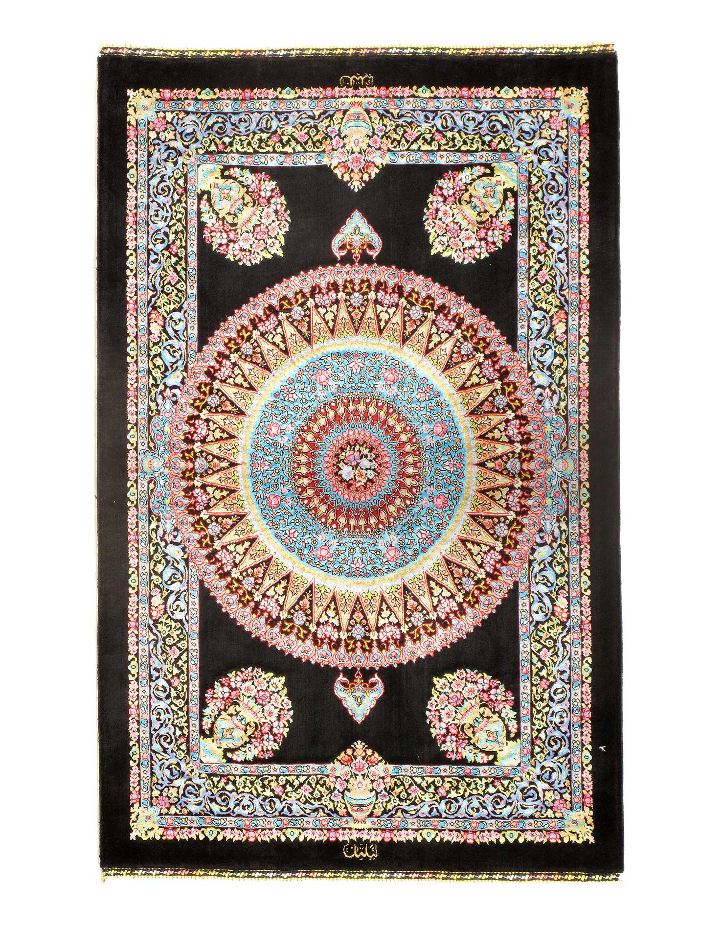 Persian Qum Design Rug 2' X 3'