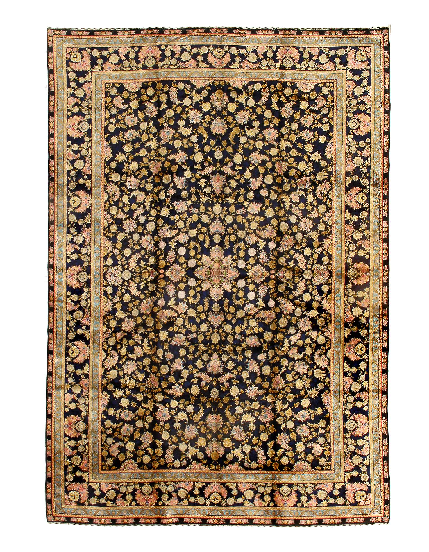 Persian Silk Qum Design 6'7'' X 9'11''