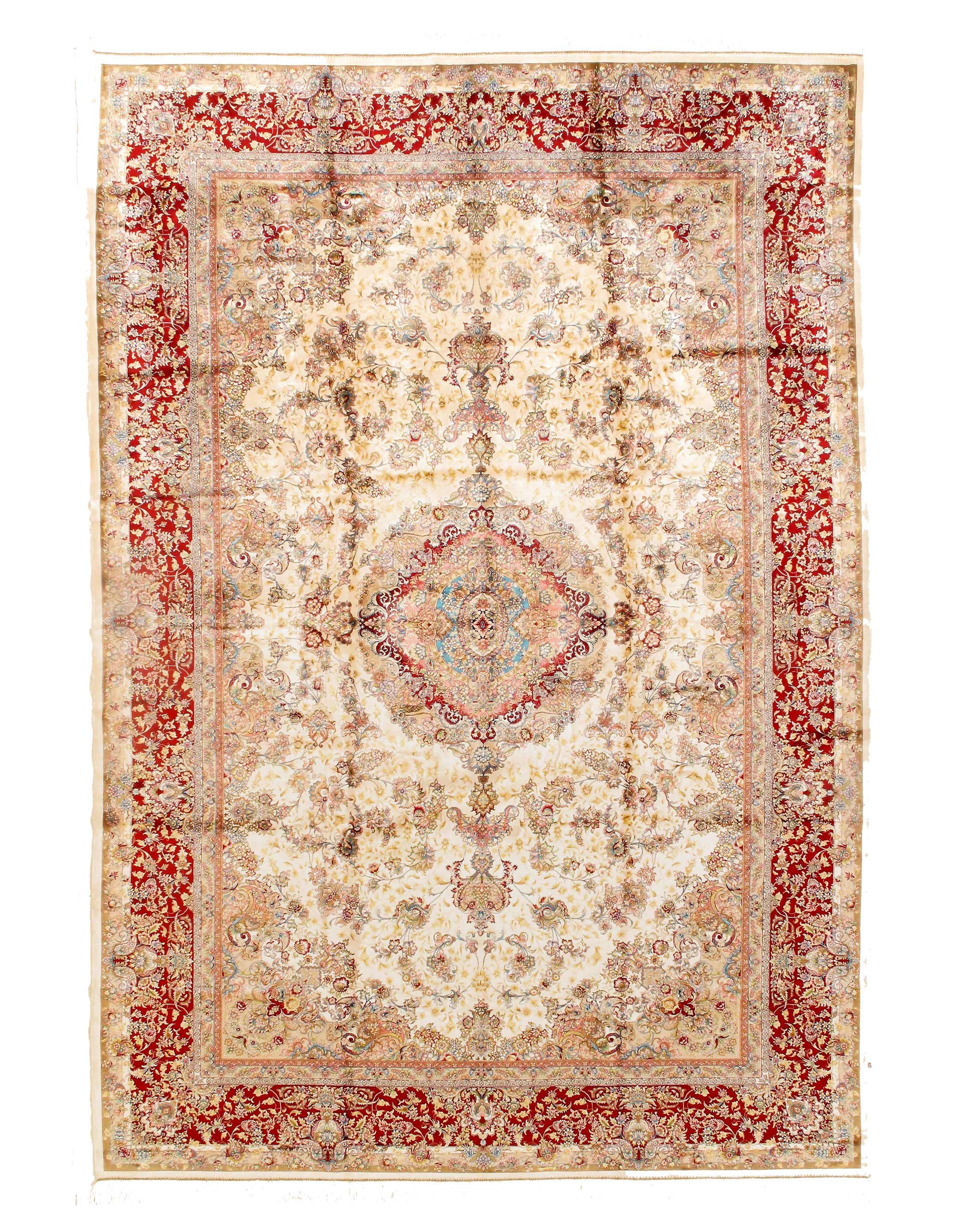 Persian Silk Qum Design 6'7'' X 9'11''