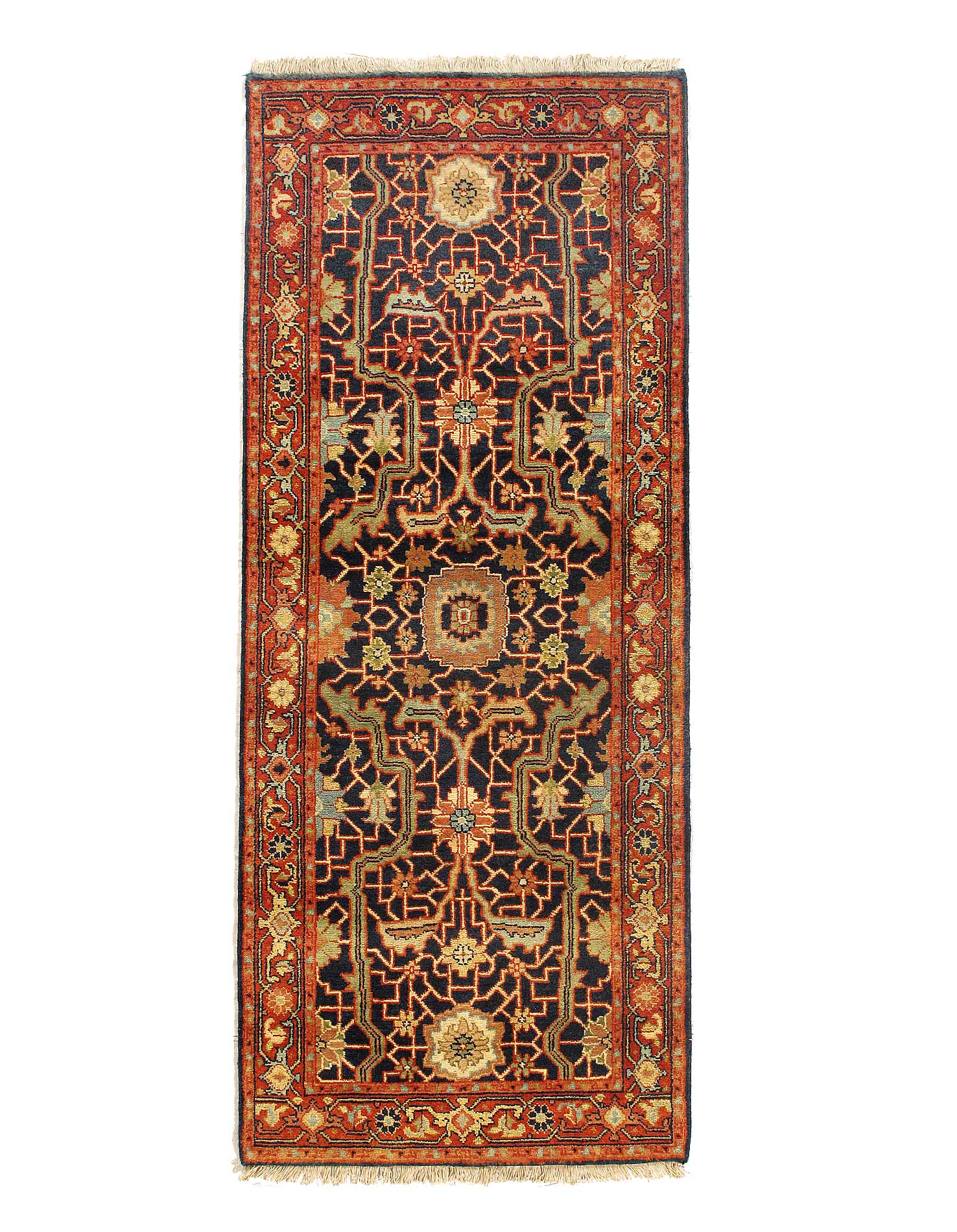 Fine Hand knotted Ralph Lauren Design runner 2'6'' X 6'2''