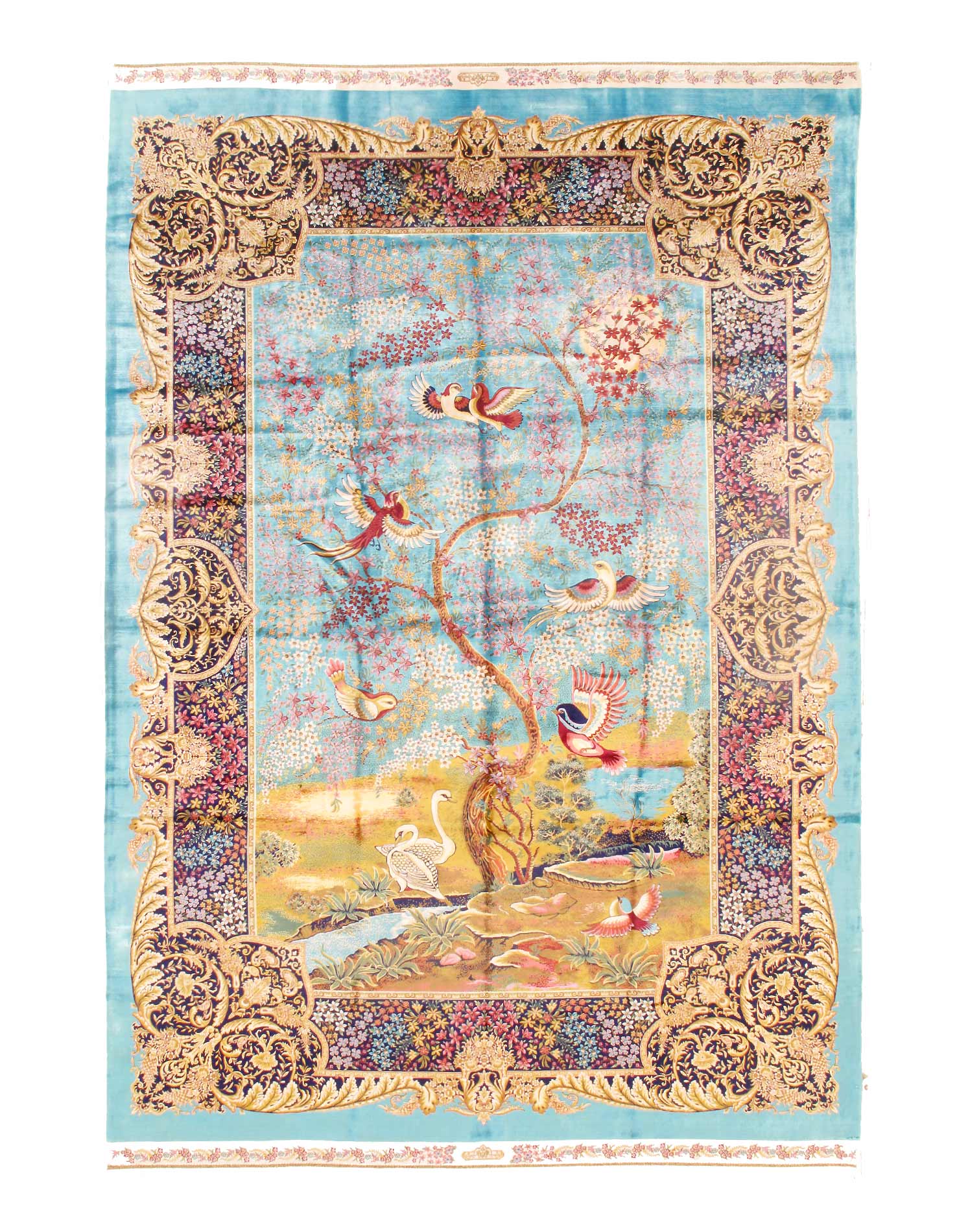 Exquisite Design Paris Palace Fine Power Loom v. Silk Rug 6'7'' X 9'11''