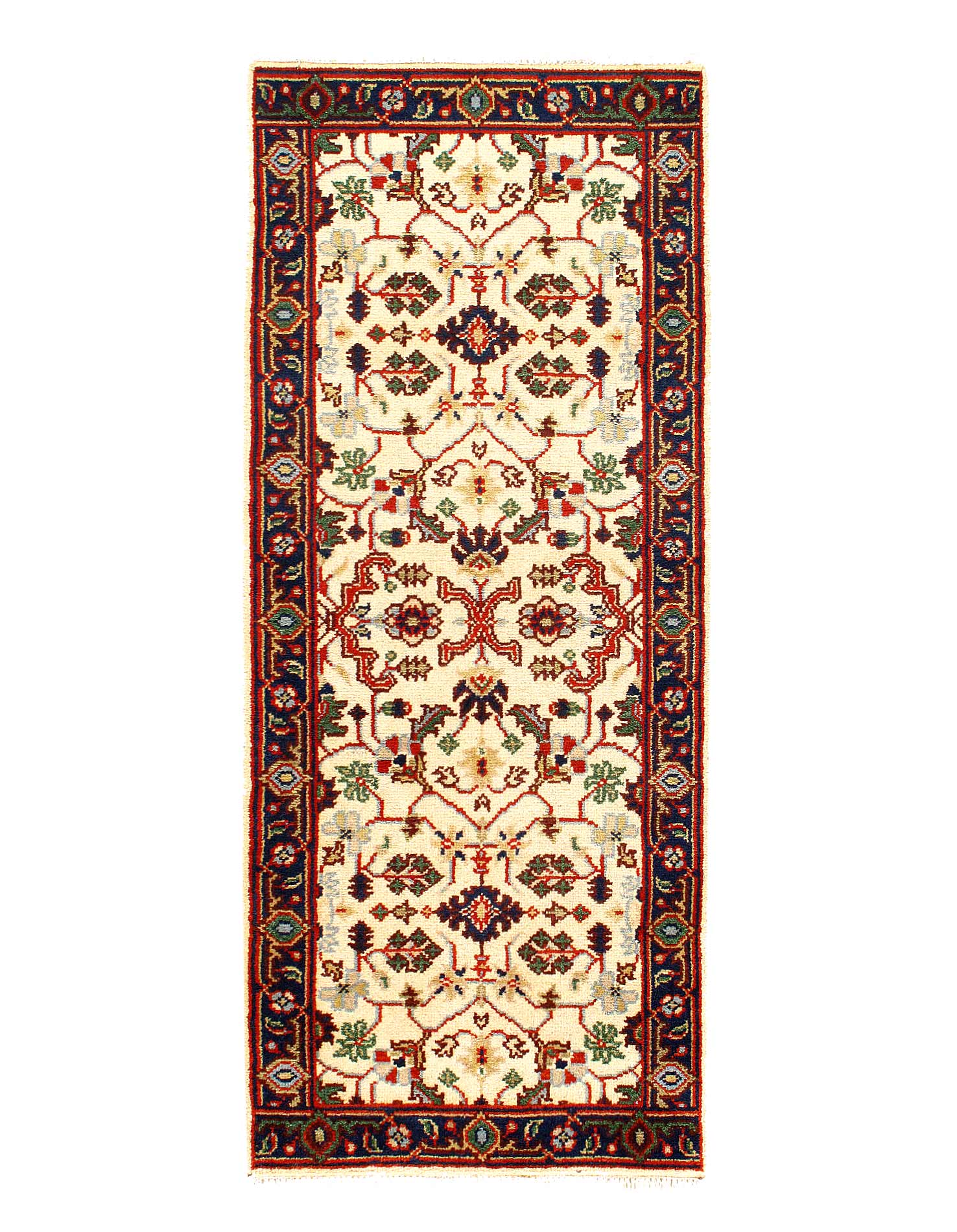 Ivory Color Fine Hand knotted Heriz runner 2'6'' X 6'