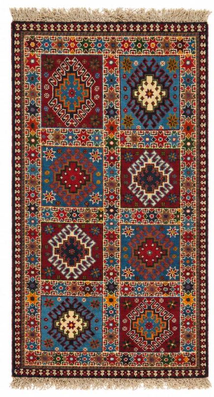 Fine Hand knotted Persian Yalameh rug 2' X 3'3"