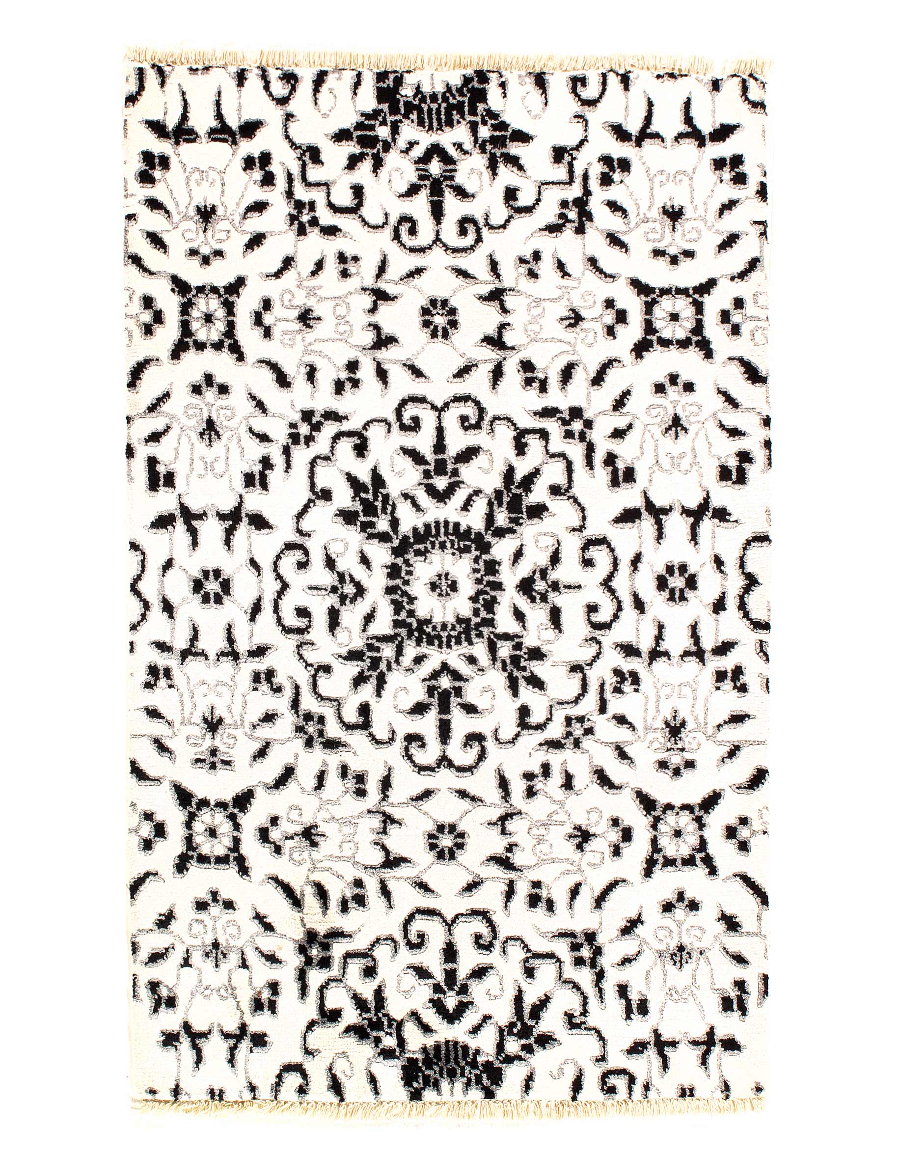 Fine Hand Knotted  Modern Rug 2' X 3'