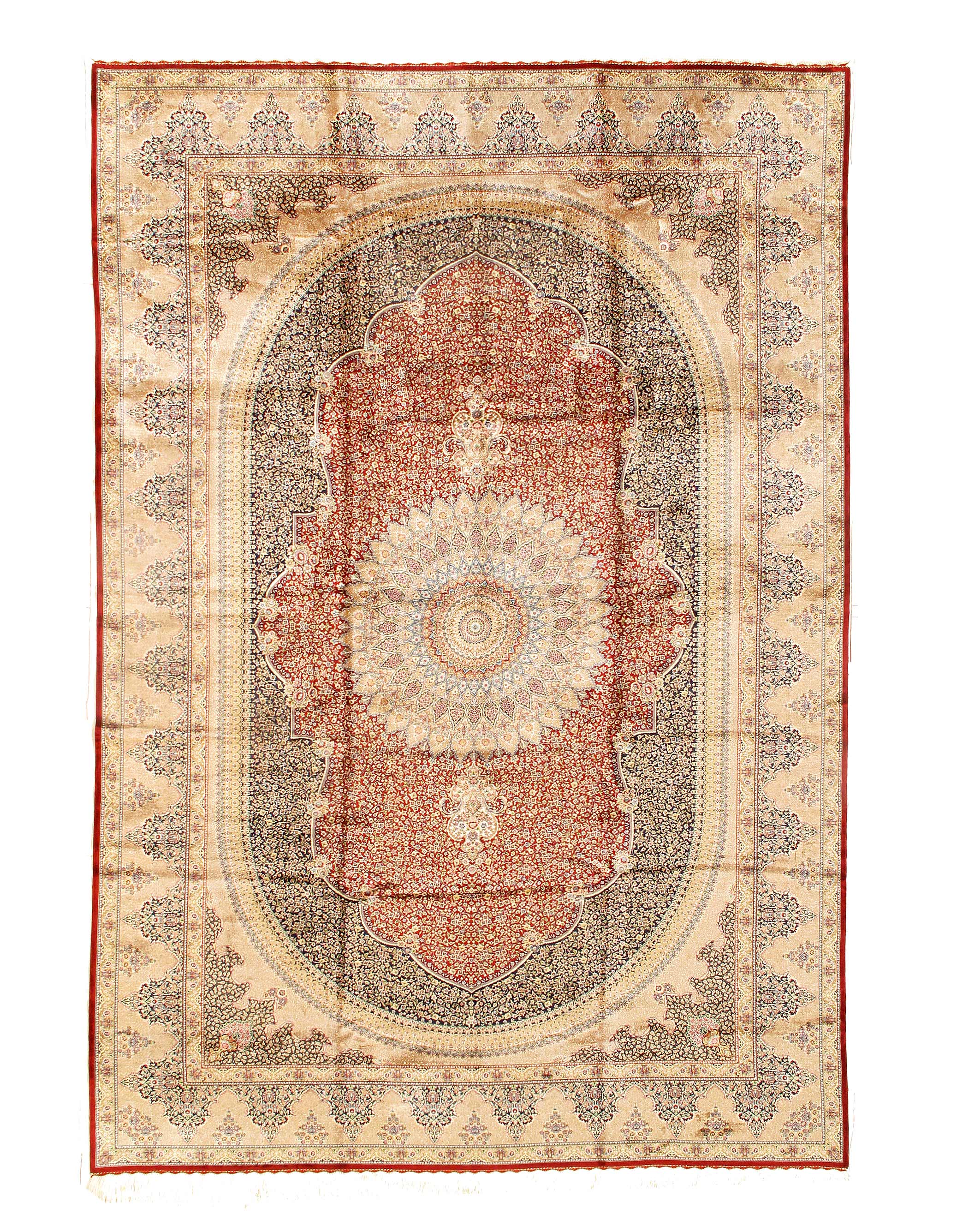 Persian Qum Design Rug 6'7"X 10'