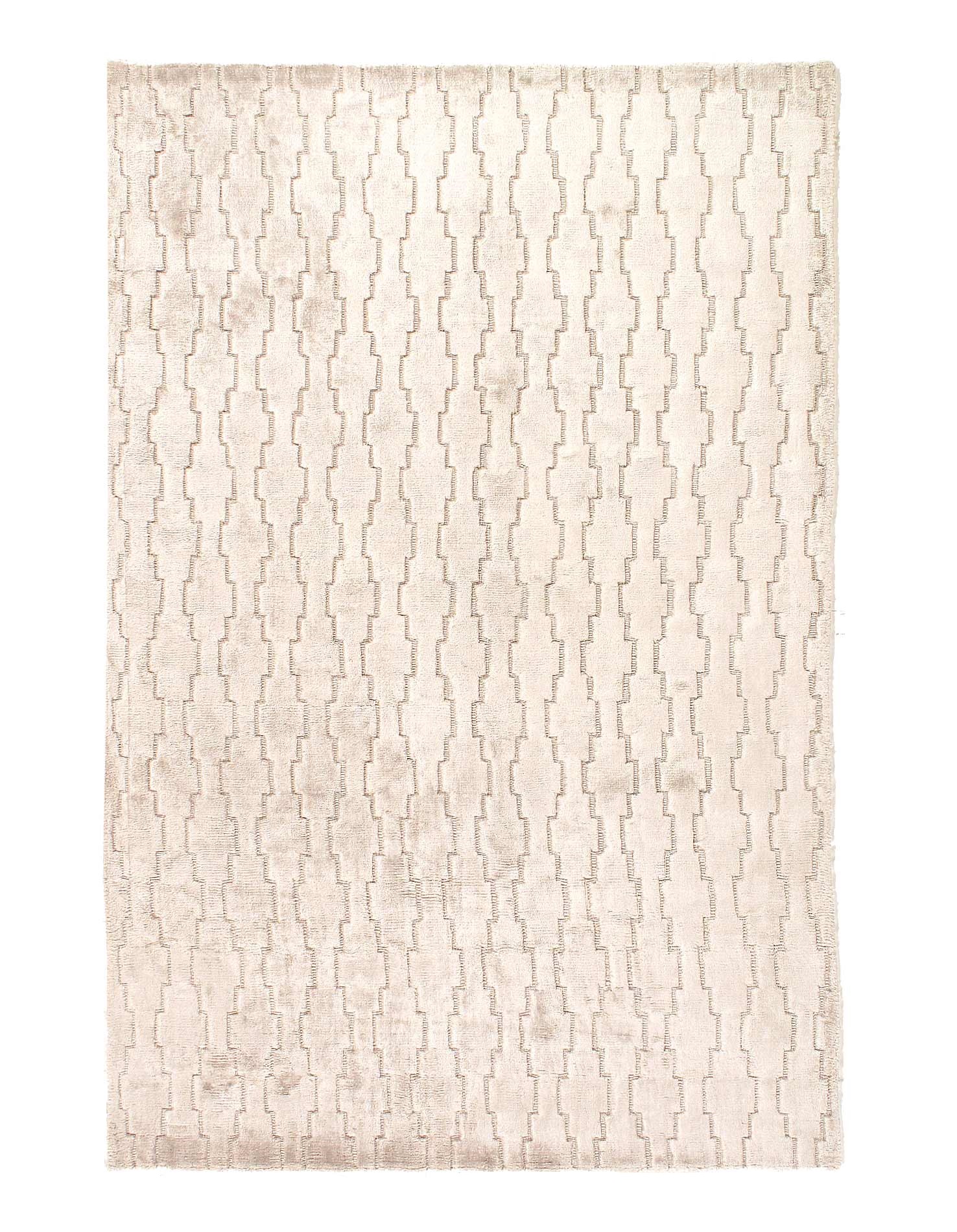 Gray Indian Modern bamboo silk