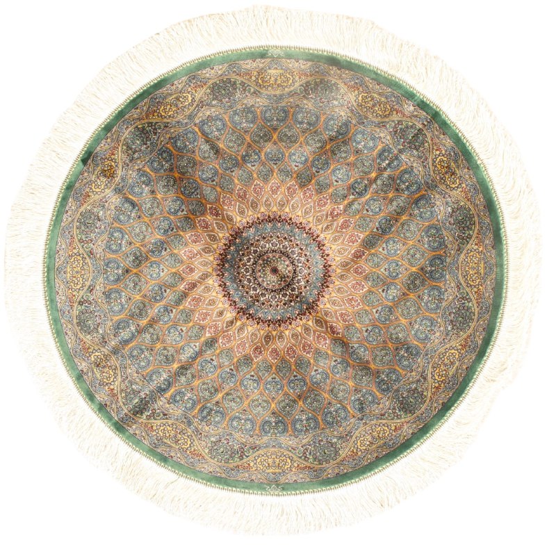 Exquisite Design Paris Palace Fine Round Rug 3'3"x 3'3"