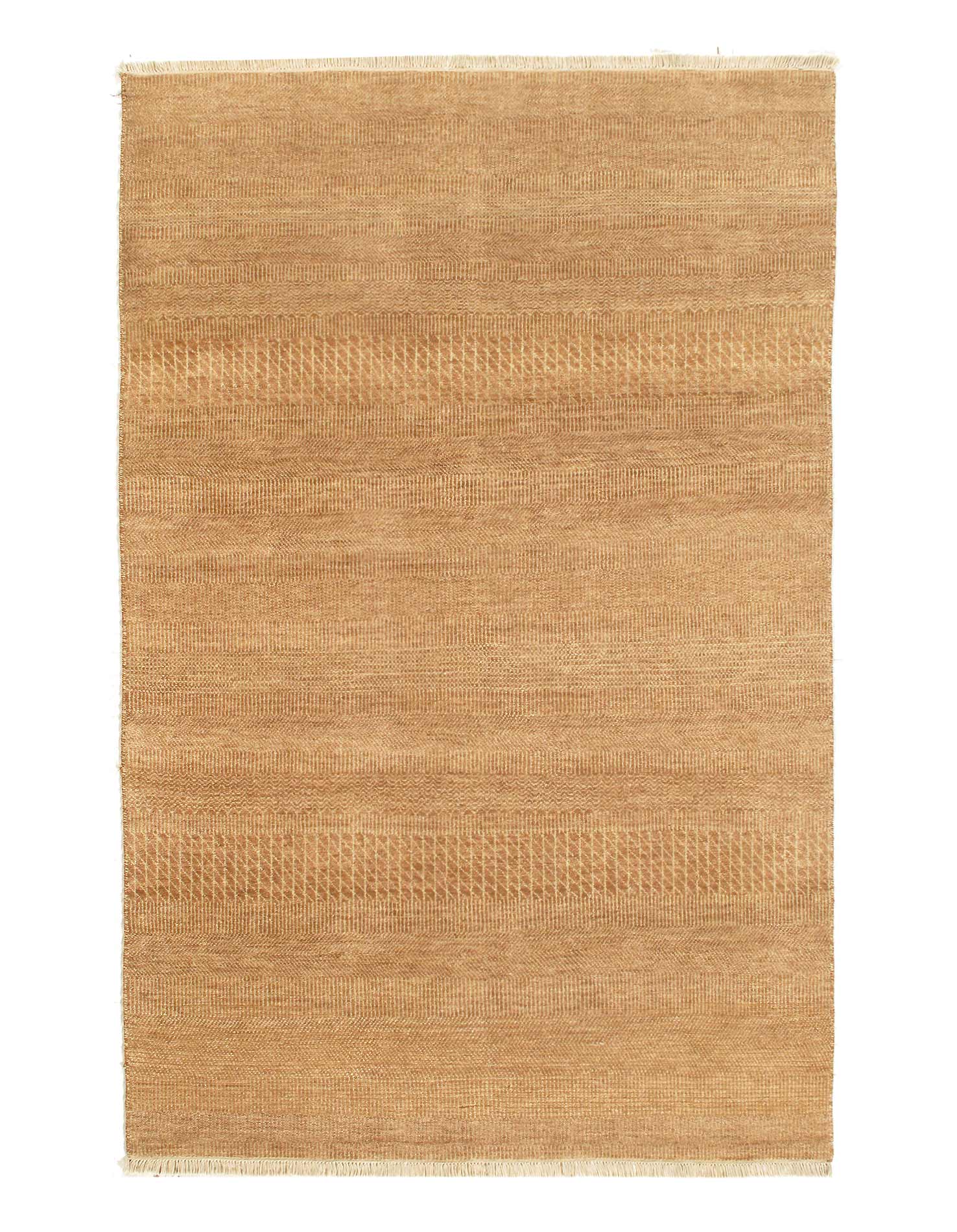 Light Brown Fine Hand knotted  Savannah Grass 4' 11'' X 7' 5''
