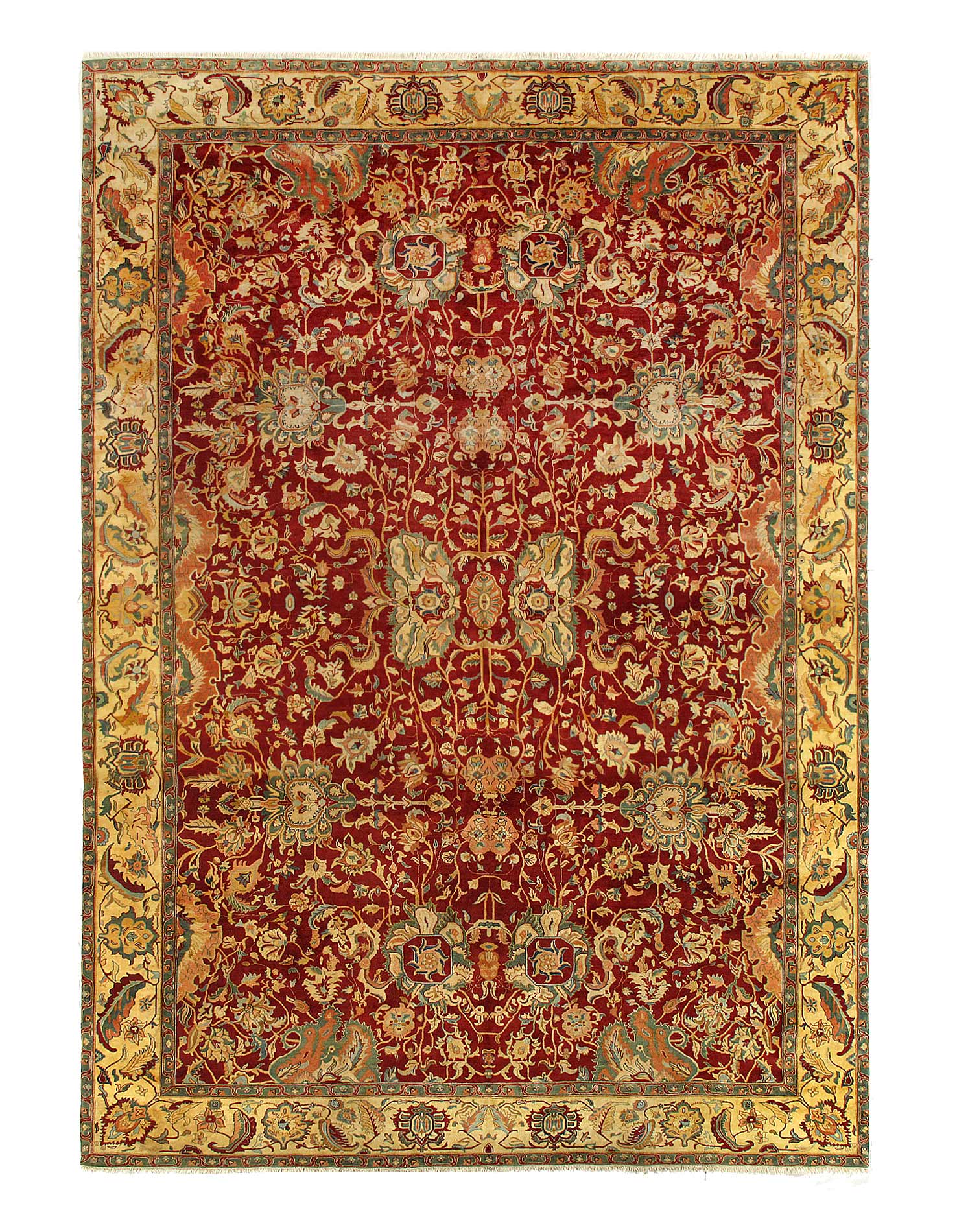 Rust Fine Hand Knotted Augra 10'X 14'