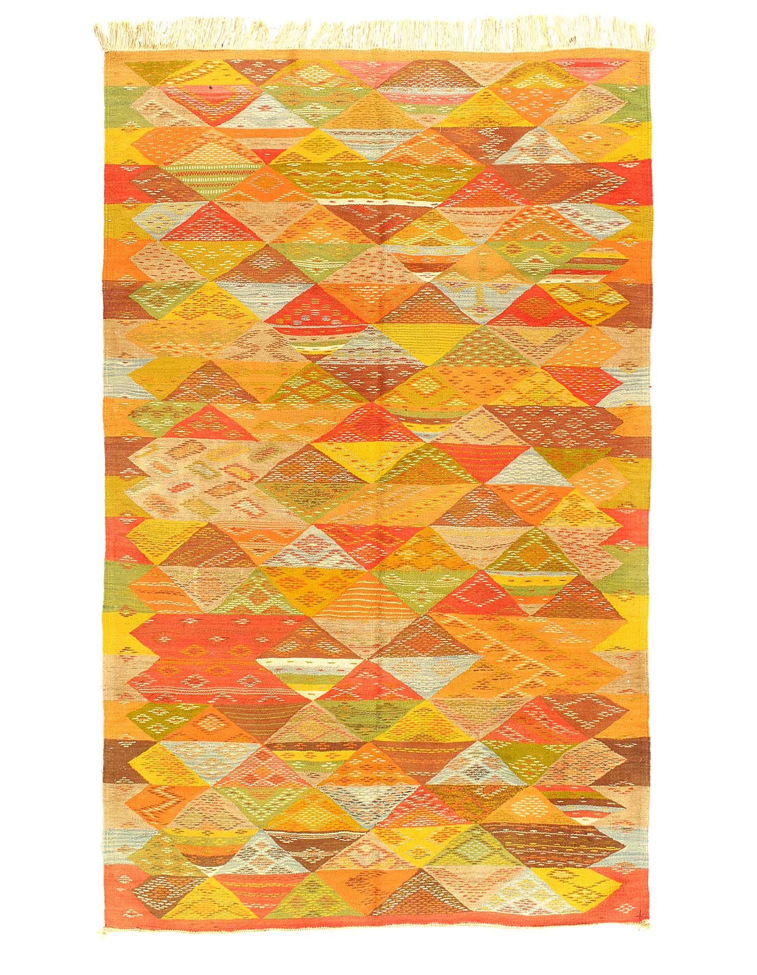 Fine Hand Knotted Flat Weave Moroccan  4'9"X 8'