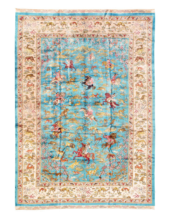 Persian Qum Design Rug 6'7"X 9'7'