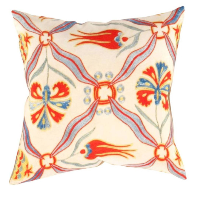 Turkish Suzani Design pillow 16"X 16"