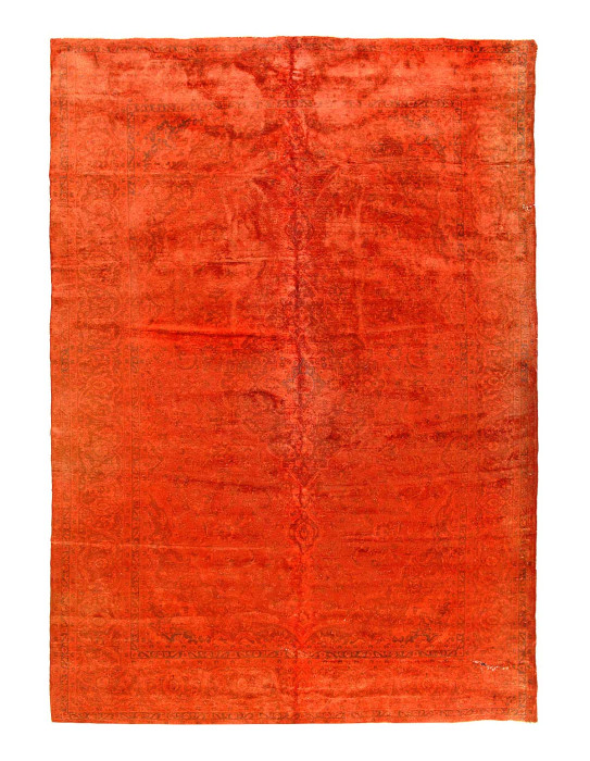 Fine Hand knotted Overdyed kashan Rug 9'7"x 13'5'