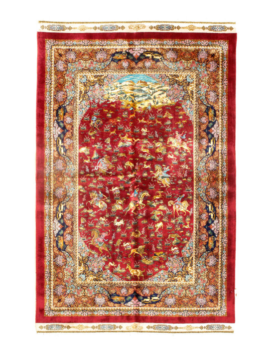 Exquisite Design Paris Palace Fine Power Loom V.Silk Rug 3'3''X 4'11"