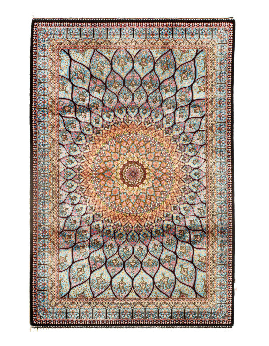 Persian Qum Design Rug 2'7"X 3'11"