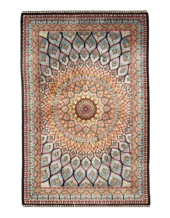 Persian Qum Design Rug 2' X 3'