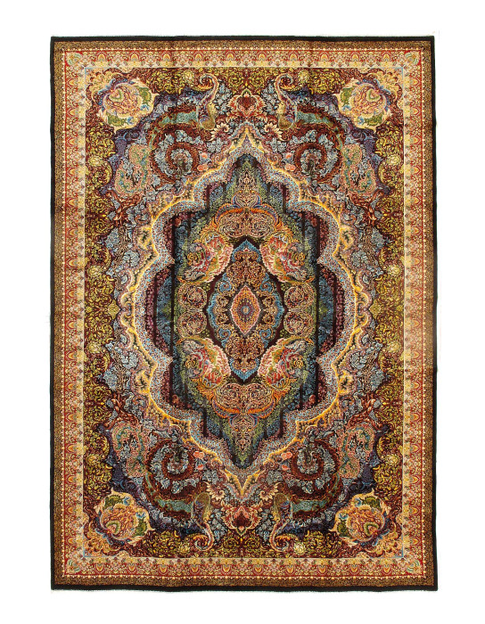 Persian Silk Qum Design 6'7'' X 9'11''