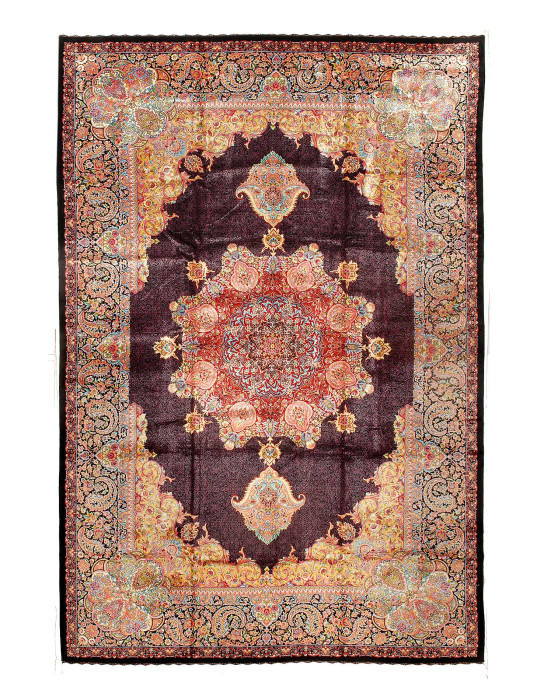 Persian Silk Qum Design 6'7'' X 9'11''