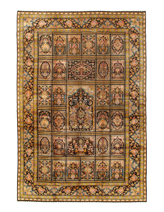 Persian Silk Qum Design 6'7'' X 9'11''