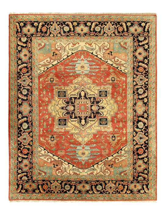 Fine Hand knotted Persian Serapi design rug 7'11'' X 10'1''