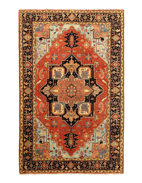 Fine Hand knotted Persian serapi Design 5' X 8'