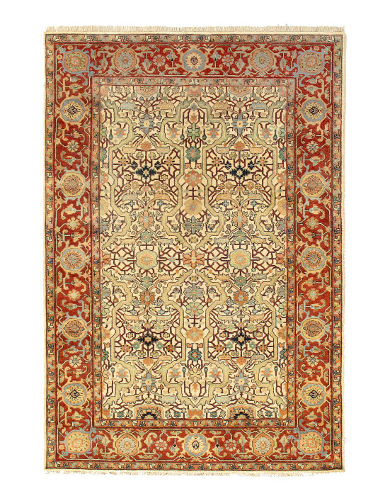 Fine Hand knotted Ralph Lauren Design 6'1'' X 9'