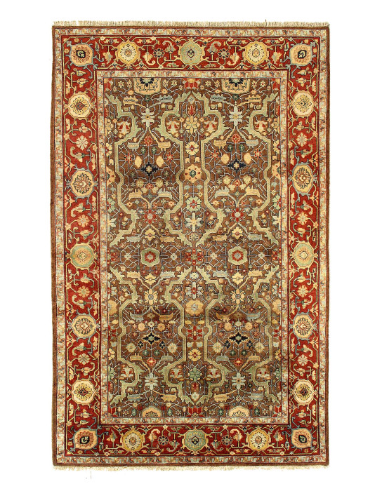 Fine Hand knotted Ralph Lauren Design 5'9'' X 9'
