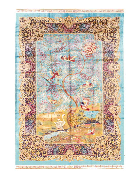Exquisite Design Paris Palace Fine Power Loom v. Silk Rug 6'7'' X 9'11''