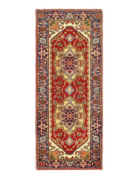 Red Color fine hand knotted Persian Serapi Runner 2'6'' X 6'2''