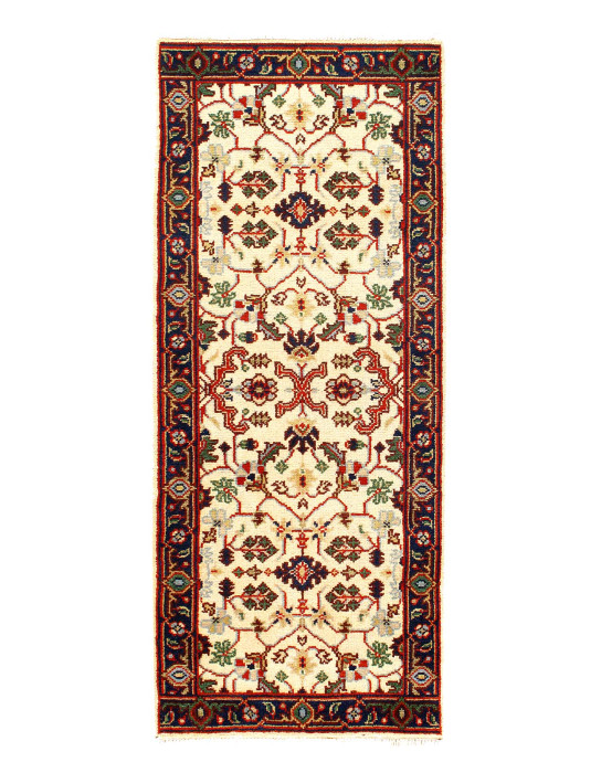 Ivory Color Fine Hand knotted Heriz runner 2'6'' X 6'