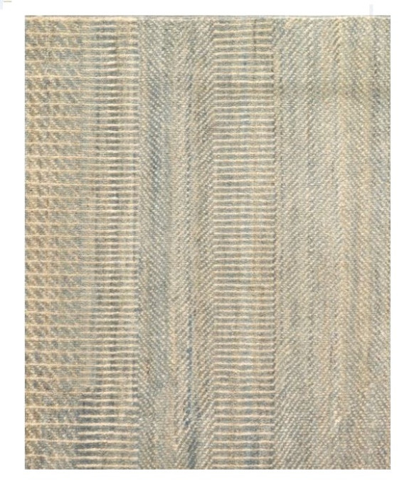 Modern Grass Hand-Knotted Rug  3'X 3'9"