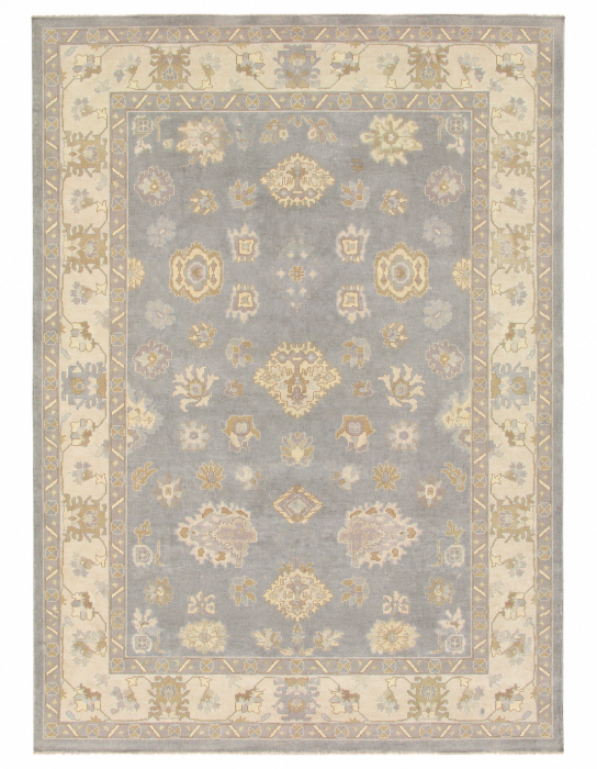 Fine Hand knotted Oushak Rug 10'7'' X 15'5''