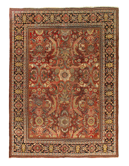 Rust Persian Antique Mahal 9' X 12'