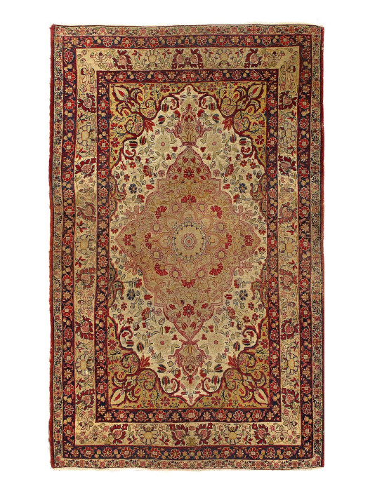 Persian Antique Fine Hand Knotted Lavar Kermanshah rug 4' X 6'3''