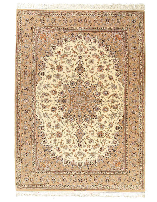 Super Fine Hand Knotted Persian silk & wool Isfahan Rug 8'4"X 12'