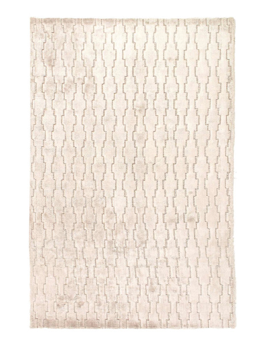 Gray Indian Modern bamboo silk